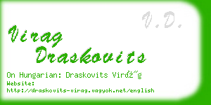 virag draskovits business card